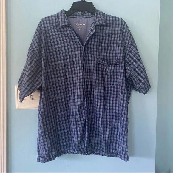 Nautica Button Down Plaid Shirt - Picture 1 of 3